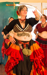 Portland Maine belly dancer Joanne Rawlings-Sekunda in performance